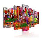 Arkiio Tavla Colourful Small Town 200x100 A3-N5827-DKX