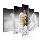 Arkiio Tavla Woven Faces Wide Golden 5 delar (5 Parts) 100x50 A3-N7980