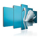 Arkiio Tavla A Swan In Blue 200x100
