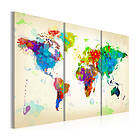 Arkiio Tavla All colors of the World triptych 90x60