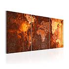 Arkiio Tavla World Map Old Rust 60x30 A3-N6543-DK