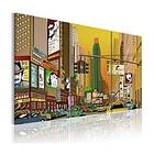 Arkiio Tavla Cartoon NYC 120x80 A3-N1635-DKX