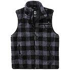 Brandit TEDDYFLEECE VÄSTN VINTER MED FLEECE Foder JAGD ARMY UUTDOOR PLÜSCH VEST, svart-grå, 5XL