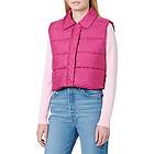 Jack & Jones dam JXELLINOR återvunnen vadderad väst SN väst, festival fuchsia, L, Festival fuchsia, L