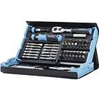 Hazet SmartCase bit set 2200SC-31, 73 pieces (black/blue, 1/4, with reversible r