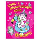 Coloring Book Malebog & klistermærker Unicorn/enhjørning