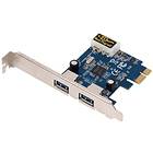 USRobotics USR808402 2-Port USB 3.0 Super Speed PCI Express Card