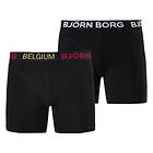 Björn Borg 2-pack Nations Cotton Stretch Shorts Belguim