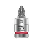 Wera 8751 A 05003351001 Phillipsnyckelbitsuttag PH 2 1/4 (6.3 mm)