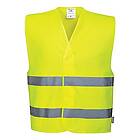 Portwest C474 Hi-Vis Två Band Väst, Regelbunden, Storlek L/XL, Gul