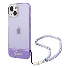 Guess GUHCP14SHGCOHU iPhone 14 6,1 fioletowy/purple hardcase Translucent Pearl Strap