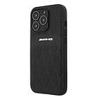 PRO AMG AMHCP13LOSDBK Apple iPhone 13 6.1 black hardcase Leather Curved Lines