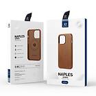 Dux Ducis Neapolis Case for iPhone 13 Pro Max Leather Cover (MagSafe Compatible) Brown