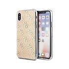 Guess GUHCPXPCU4GLGO iPhone X/Xs złoty/gold hard case 4G Glitter