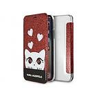 Karl Lagerfeld KLFLBKPXVDCRE iPhone X/XS red/czerwony book Valentine