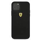 Ferrari FESPEHCP12MBK iPhone 12/12 Pro 6,1 czarny/black hardcase On Track Perforated