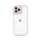 Kingxbar Sparkle Series Case for iPhone 13 Pro with Pink Crystal Back Cover