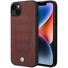 BMW Etui BMHCP14S22RPSR iPhone 14 6.1 burgundowy/burgundy Leather Seats Pattern