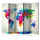 Arkiio Rumsavdelare The map of happiness II 225x172 cm A3-PARAVENTtc1926
