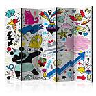 Arkiio Rumsavdelare Energetic Panda II 225x172 cm A3-PARAVENT1286