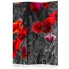 Arkiio Rumsavdelare Red Poppies 135x172 cm A3-PARAVENT1308