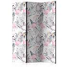 Arkiio Rumsavdelare Flamingos And Twigs 135x172 cm A3-PARAVENTtc0365