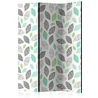 Arkiio Rumsavdelare Patterned Leaves 135x172 cm A3-PARAVENTtc0345