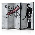 Arkiio Rumsavdelare Dreams Skärmvägg Cancelled II Banksy 225x172 cm (Banksy) A3-PARAVENTtc1223