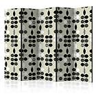 Arkiio Rumsavdelare Black and White Dots II 225x172 cm A3-PARAVENTtc0348