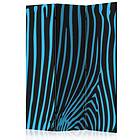 Arkiio Rumsavdelare Zebra Pattern Turquoise 135x172 cm A3-PARAVENTtc0555