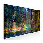 Arkiio Tavla Pond In The Forest in the (1 Part) Narrow 135x45 A3-N7965-DKXL