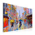 Arkiio Handmålad Tavla Rainy Paris tavla 120x80 A3-N6260MKX