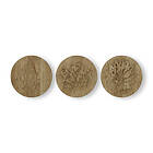 Art For The Home Tavla Wood Leaves Trio for the Tavlor Tra Dekor Set 3 pcs 30x90cm 113213