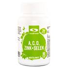 Healthwell A, C, D, Zink+Selen 60 Kapslar