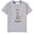 Sophie the Giraffe Embroidered T-shirt Grå melange 9 mån