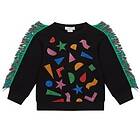 Stella McCartney Kids Tröja Med Glittertryck Och Fransar Svart 10 år