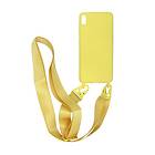 GUL Silikonskal med Rem/Halsband iPhone X/XS Yellow