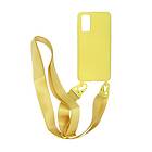 Silikonskal med Rem/Halsband Galaxy S20 Gul Yellow