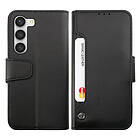 RV Flip Stand Leather Wallet Case For Galaxy S23 Plus 5G Black