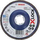 Bosch Best for Metal Lamellslipskiva med X-LOCK, rak 125 mm K40