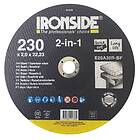 Ironside 201338 Kapskiva 230 mm, F41, E20A, 2in1 230x2.0x22 mm