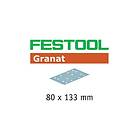 Festool Sandpapper för planslipar Granat; 80x133 mm; P40; 10 st.