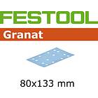 Festool Sandpapper för planslipar Granat; 80x133 mm; P180; 10 st.