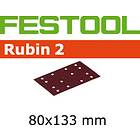 Festool Sandpapper för planslipar Rubin2; 80x133 mm; P120; 50 st.