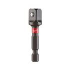 Milwaukee Adapter Shockwave; 1/4'' HEX 3/8'' SQUARE