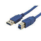 StarTech SuperSpeed USB A - USB B 3.0 1,8m