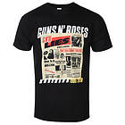 Guns N : Guns N' Unisex T-Shirt/Lies Track List (Back Print)