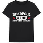 Comics: Unisex T-Shirt/Deadpool Merc With A Mouth