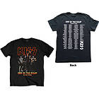 KISS: Unisex T-Shirt/End Of The Road Tour (Back Print)