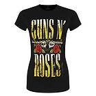 Guns N Roses: Guns N' Roses Ladies T-Shirt/Big Guns